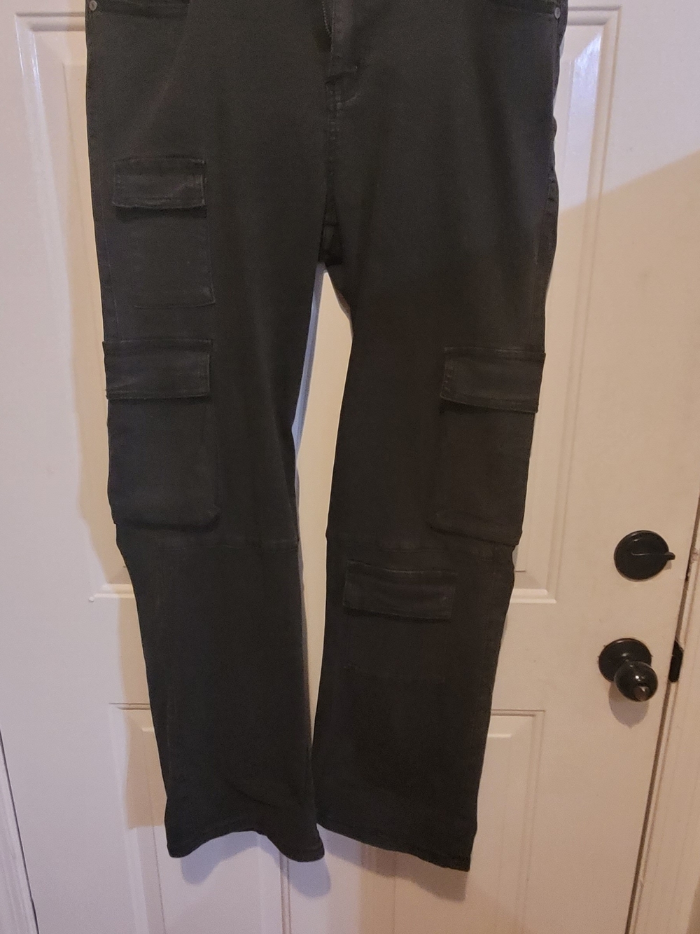 VIP Black Wide-Leg Cargo Jeans